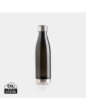 Gourde transparente avec bouchon en acier personnalisable
