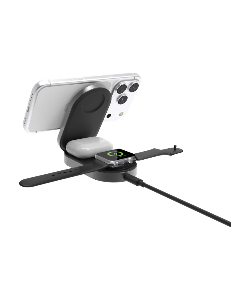 Chargeur 25W sans fil et pliable 3-en-1 Quantum personnalisable