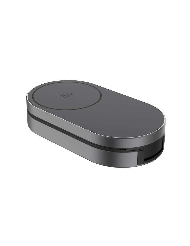 Chargeur 25W sans fil et pliable 3-en-1 Quantum personnalisable