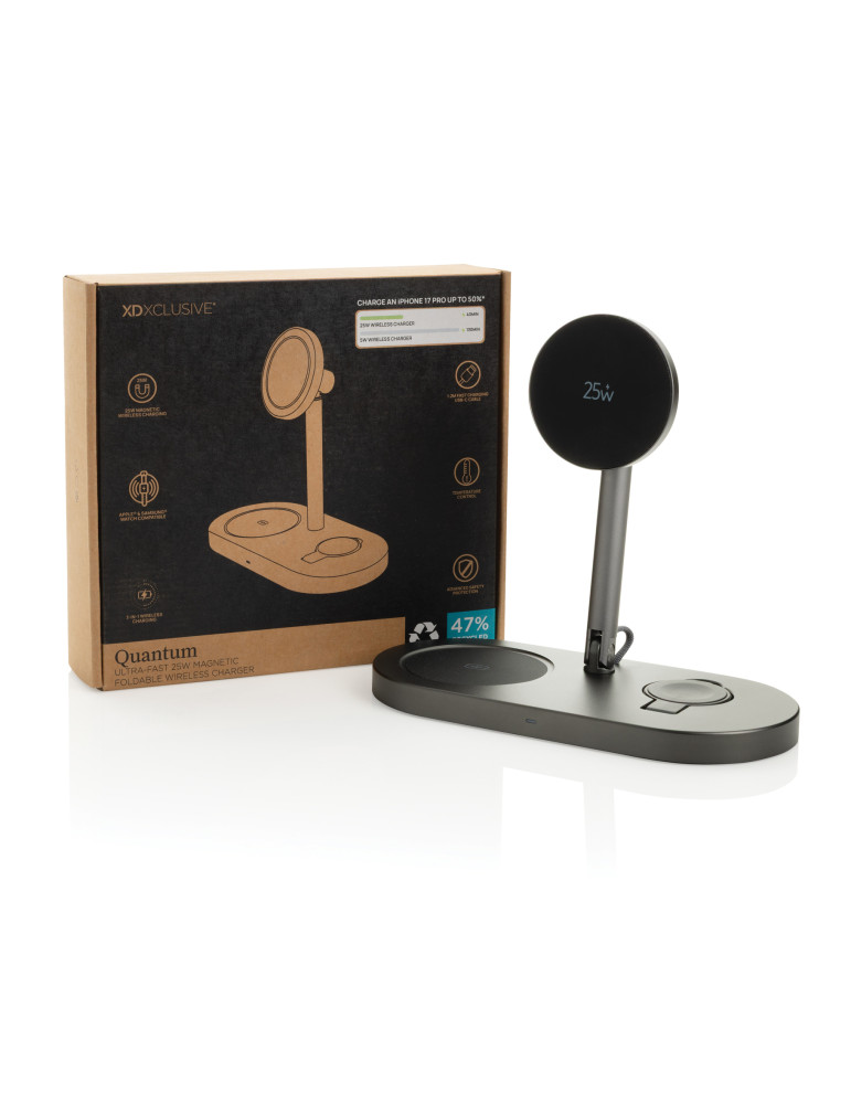Chargeur magnétique 25W pour bureau Quantum RCS personnalisable