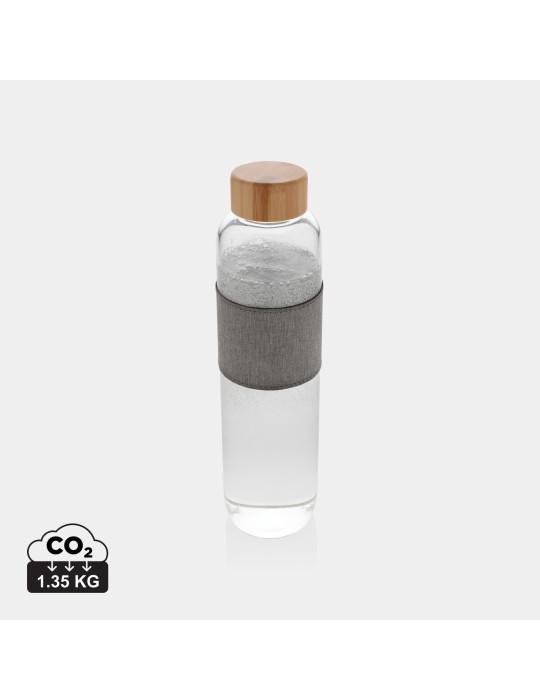 Gourde Impact 750 ml en verre et bambou personnalisable