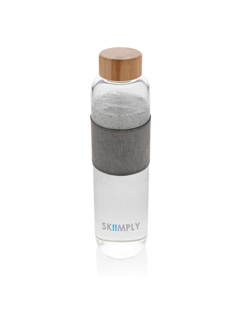 Gourde Impact 750 ml en verre et bambou personnalisable
