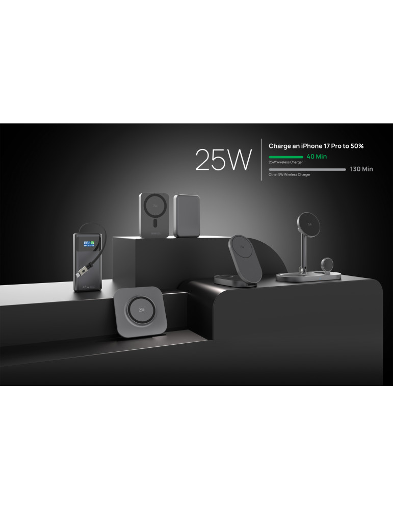 Chargeur magnétique 25W pour bureau Quantum RCS personnalisable