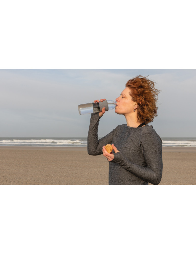 Gourde Impact 750 ml en verre et bambou personnalisable