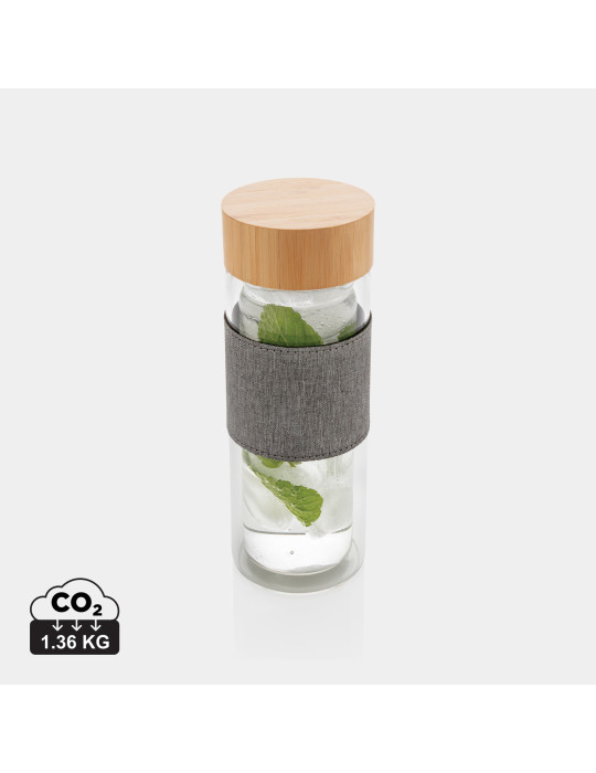 Gourde Impact 360 ml en verre double paroi personnalisable