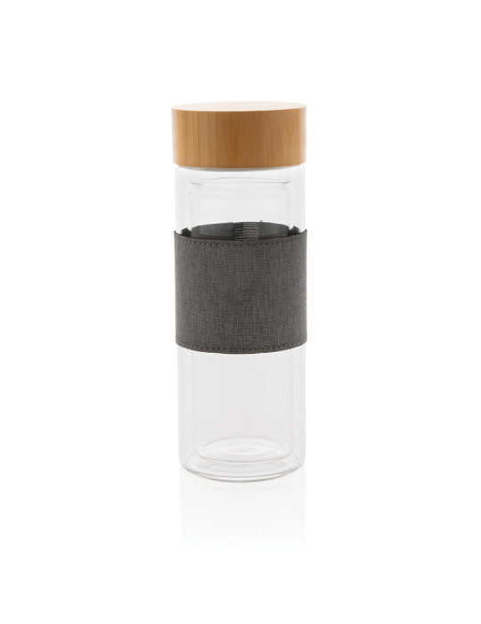 Gourde Impact 360 ml en verre double paroi personnalisable