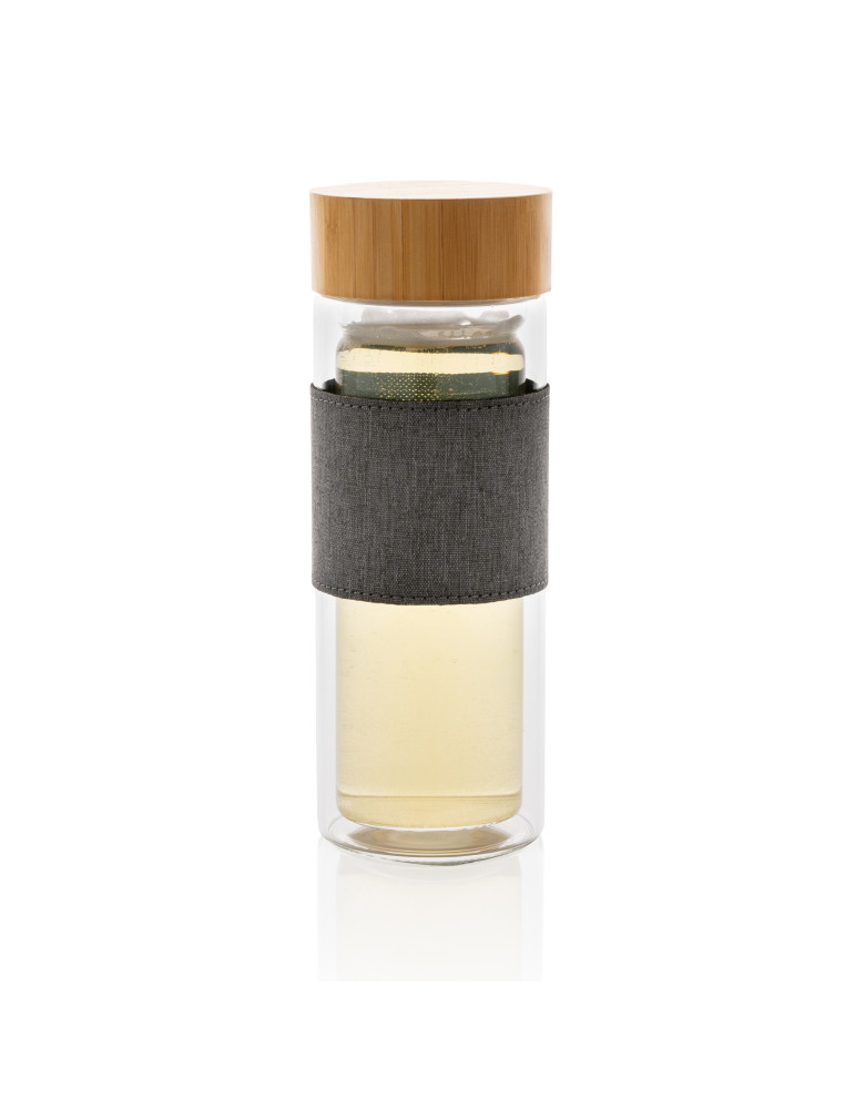 Gourde Impact 360 ml en verre double paroi personnalisable
