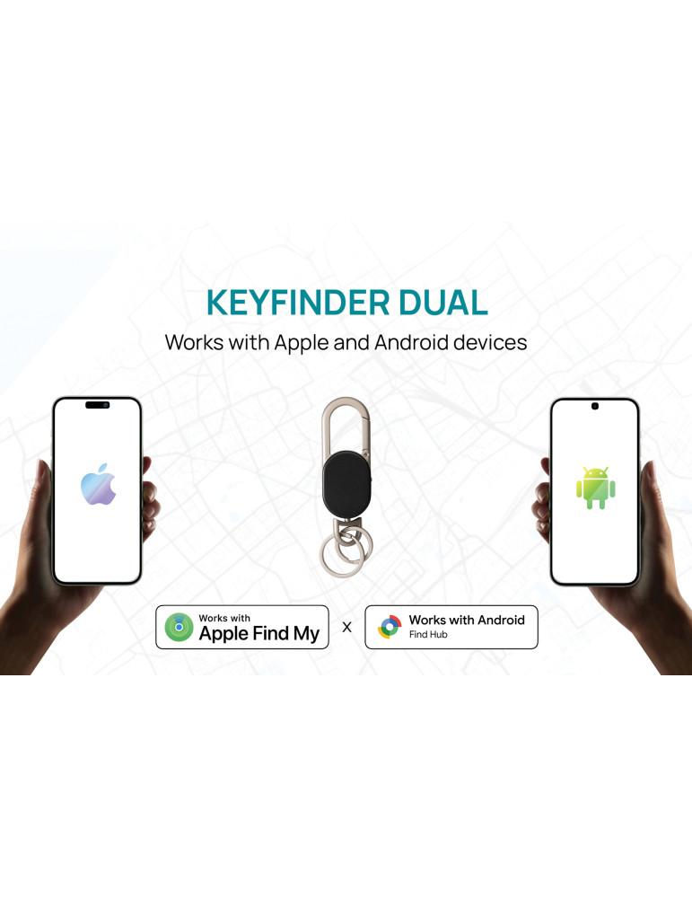 Porte-clés avec géolocalisation Keyfinder Dual personnalisable