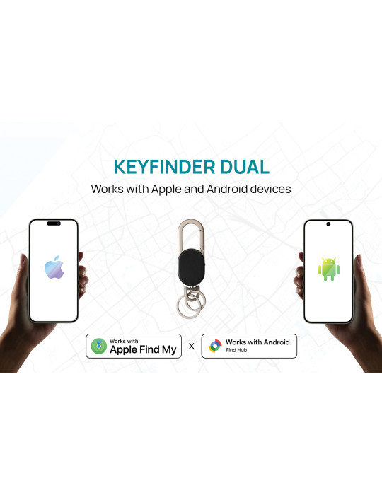 Porte-clés avec géolocalisation Keyfinder Dual personnalisable