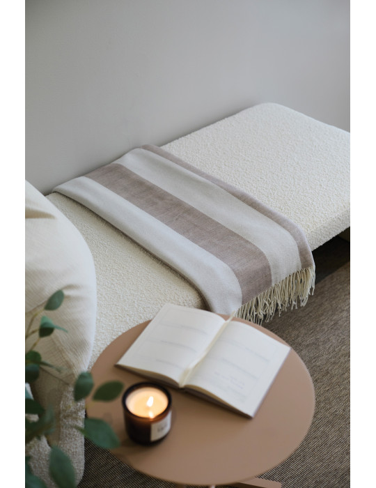 Couverture rayée Vinga Tella Polylana AWARE 230 g/m² personnalisable