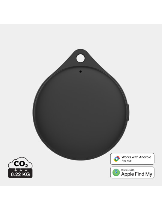 Géolocaliseur en plastique recyclé RCS IPX5 Findpop Dual personnalisable