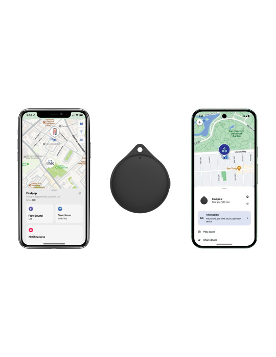 Géolocaliseur en plastique recyclé RCS IPX5 Findpop Dual personnalisable