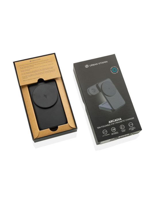 Chargeur Arcadia Urban Vitamin 3-en-1 pliable personnalisable
