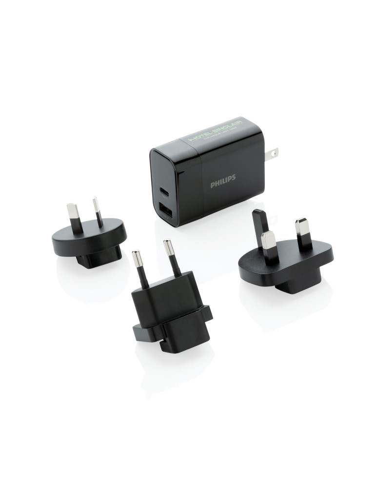 Chargeur USB de Voyage Philips, USB 30W Ultra Rapide personnalisable