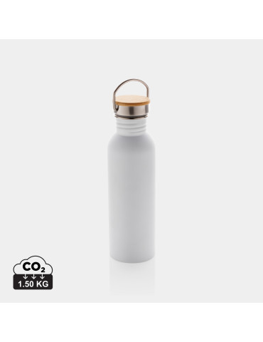 Gourde acier 710 ml avec détail bambou personnalisable