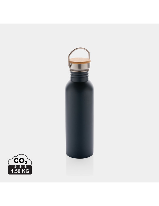 Gourde acier 710 ml avec détail bambou personnalisable