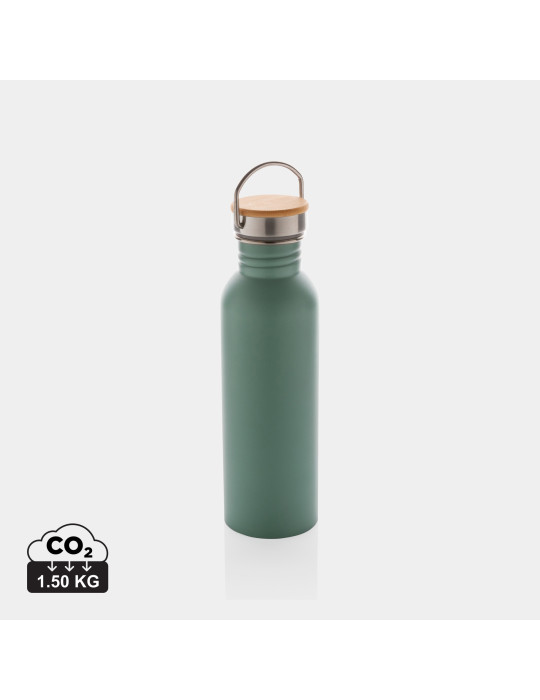 Gourde acier 710 ml avec détail bambou personnalisable