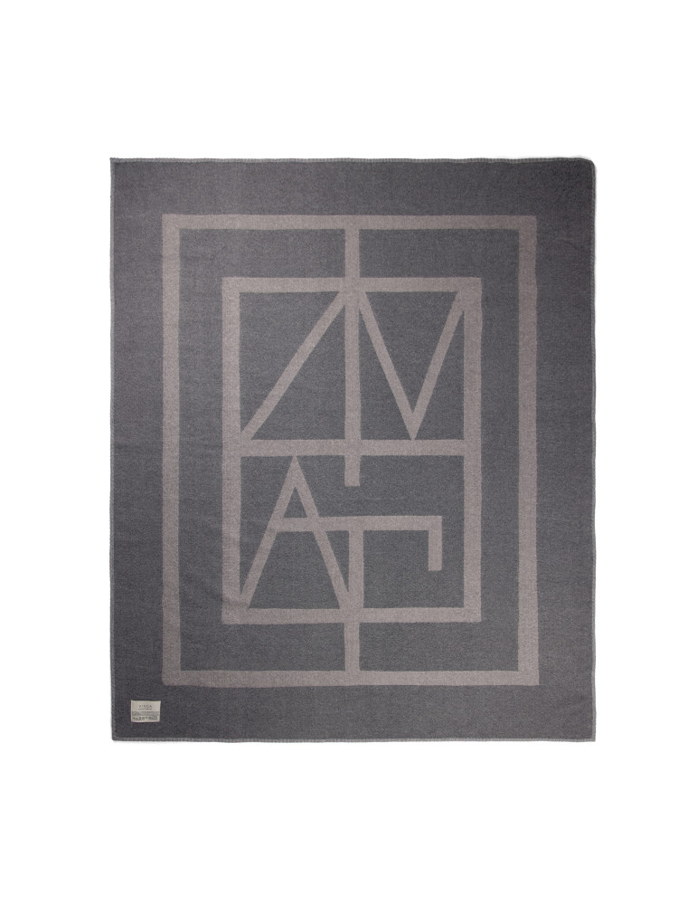 Plaid double face Vinga Monogram GRS 170 × 130 cm personnalisable
