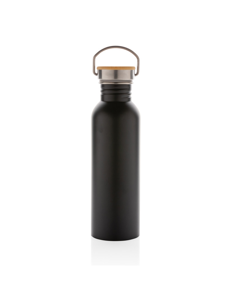 Gourde acier 710 ml avec détail bambou personnalisable