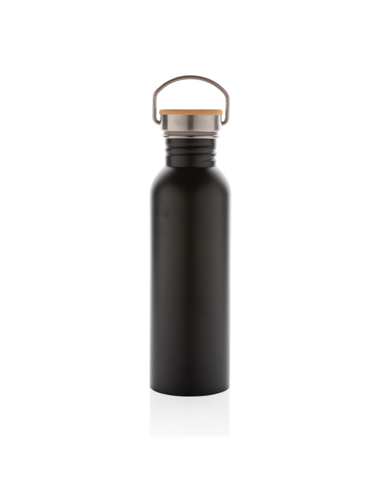 Gourde acier 710 ml avec détail bambou personnalisable