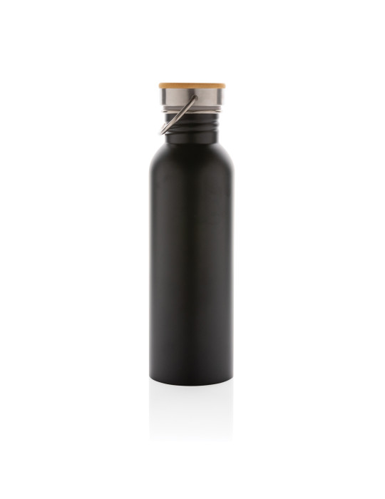 Gourde acier 710 ml avec détail bambou personnalisable