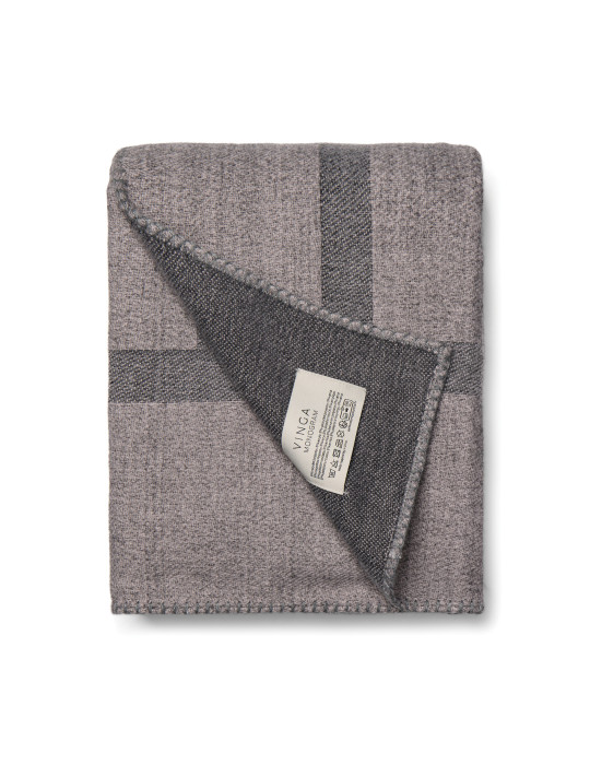 Plaid double face Vinga Monogram GRS 170 × 130 cm personnalisable