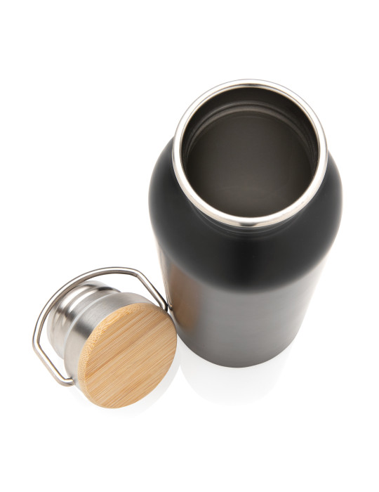 Gourde acier 710 ml avec détail bambou personnalisable