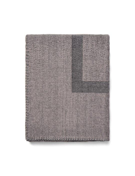 Plaid double face Vinga Monogram GRS 170 × 130 cm personnalisable