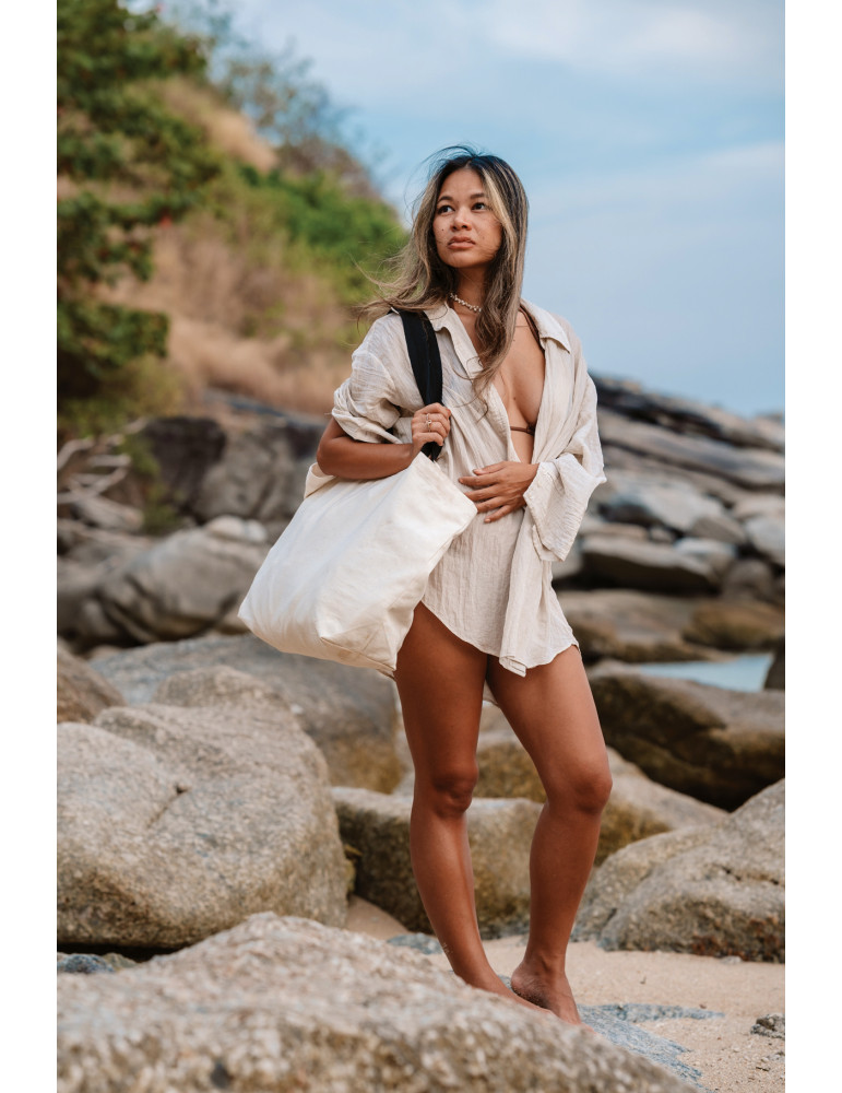 Grand tote AWARE toile non teinte 240 g/m² personnalisable