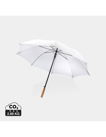 Grand parapluie Impact AWARE 27 pouces poignée bambou personnalisable