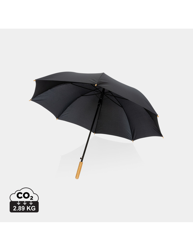 Grand parapluie Impact AWARE 27 pouces poignée bambou personnalisable