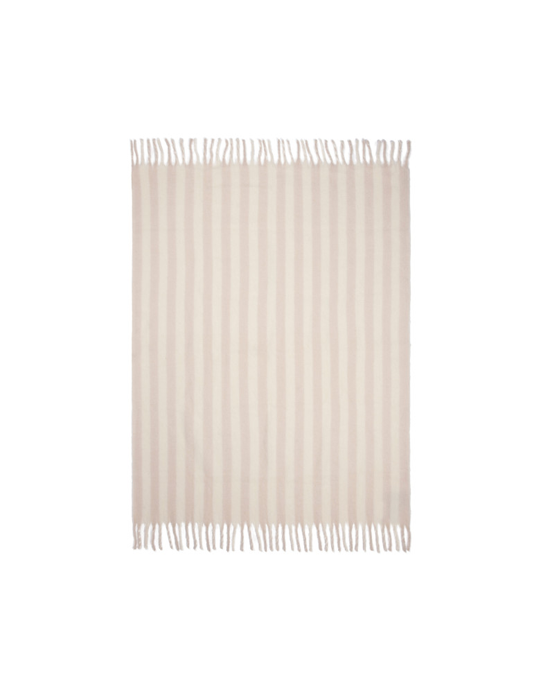 Couverture rayée Vinga Lioro laine mélangée GRS personnalisable