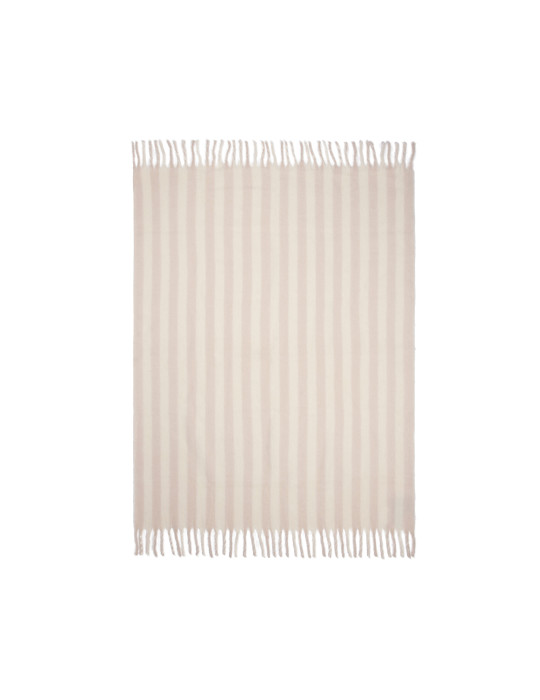 Couverture rayée Vinga Lioro laine mélangée GRS personnalisable
