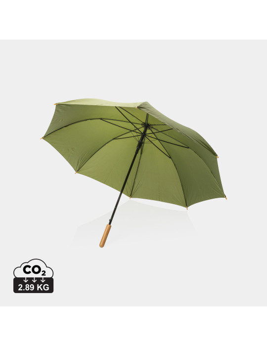 Grand parapluie Impact AWARE 27 pouces poignée bambou personnalisable