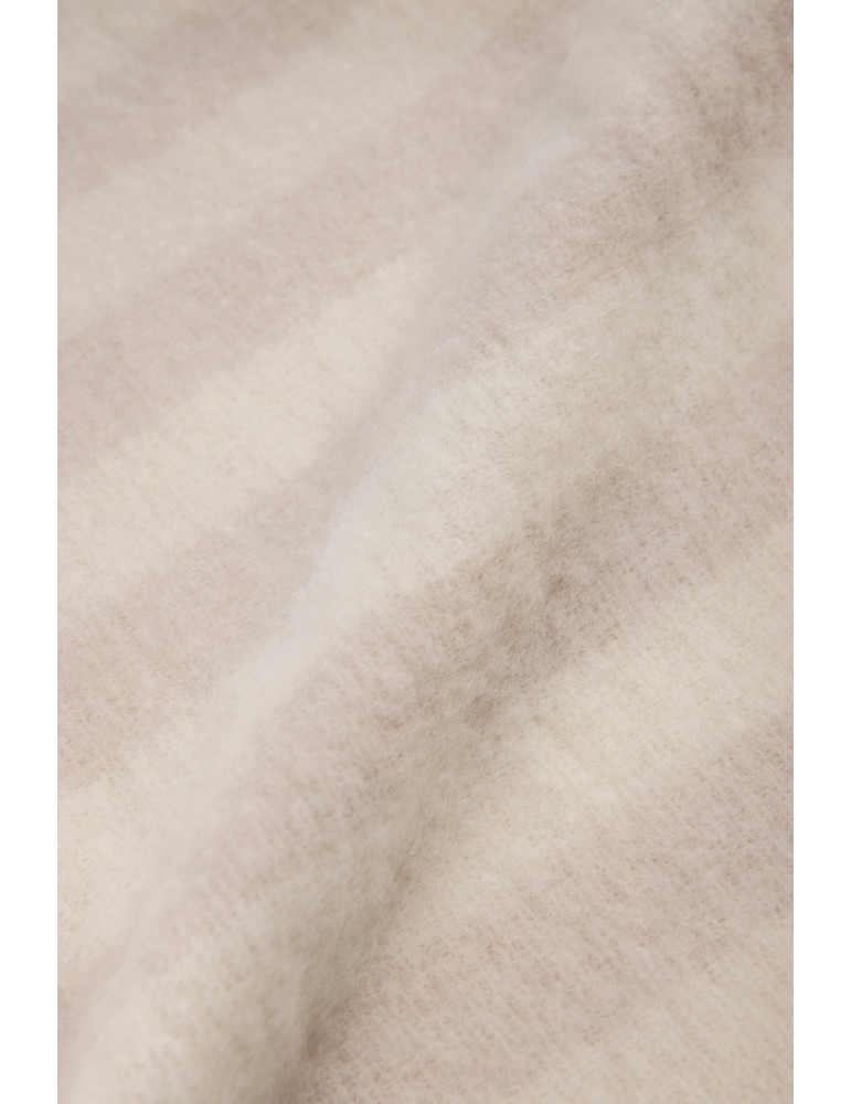 Couverture rayée Vinga Lioro laine mélangée GRS personnalisable