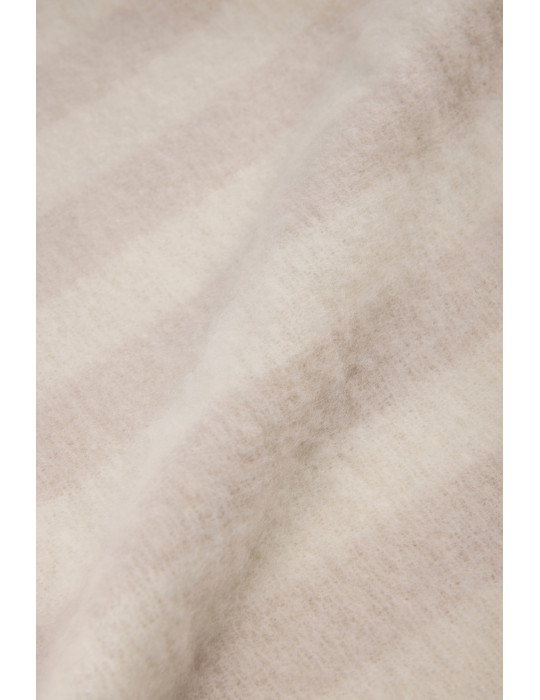 Couverture rayée Vinga Lioro laine mélangée GRS personnalisable