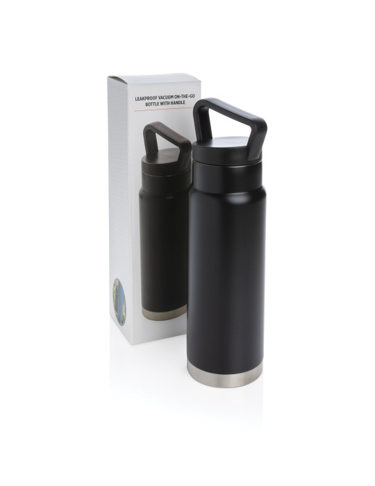 Gourde isotherme 650 ml avec poignée personnalisable