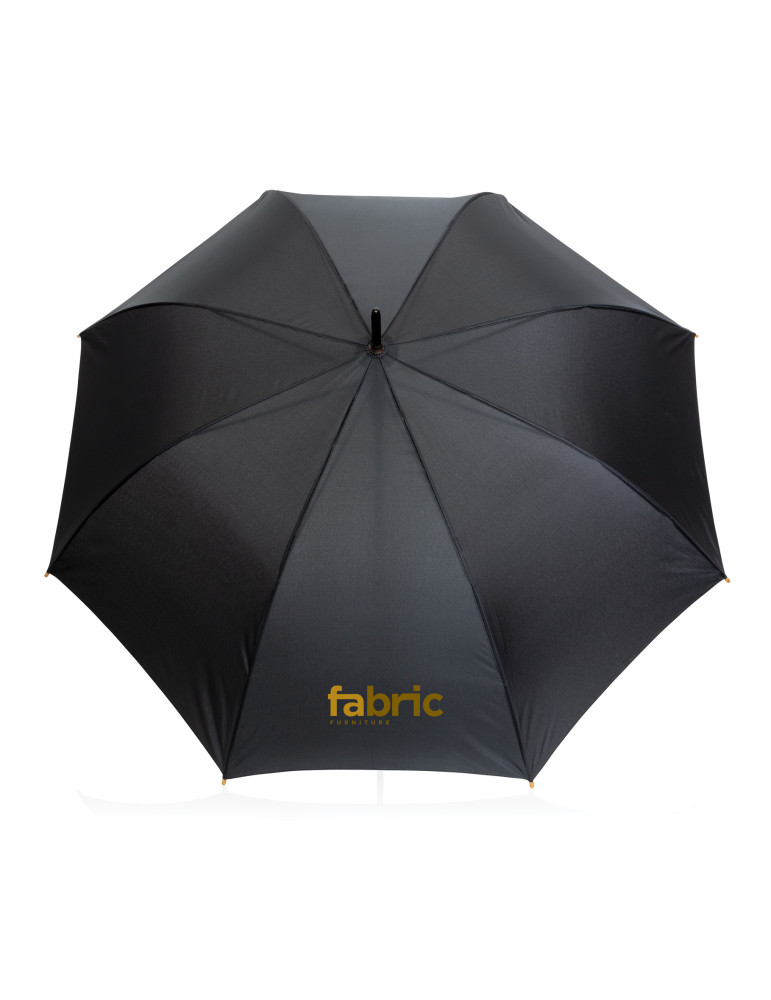 Grand parapluie Impact AWARE 27 pouces poignée bambou personnalisable