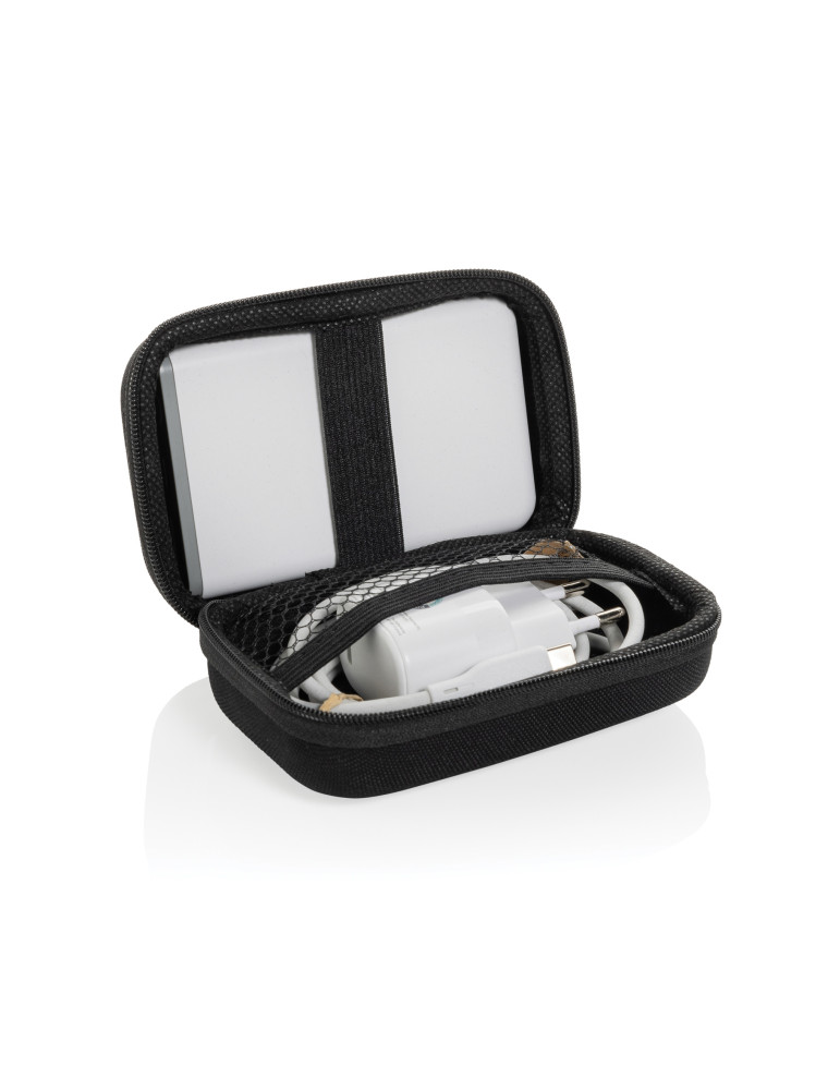 Set batterie câble et chargeur 20W en PET recyclé RCS Surge personnalisable