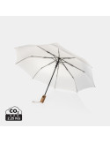 Mini parapluie Kaycey 21 pouces poignée acacia AWARE personnalisable