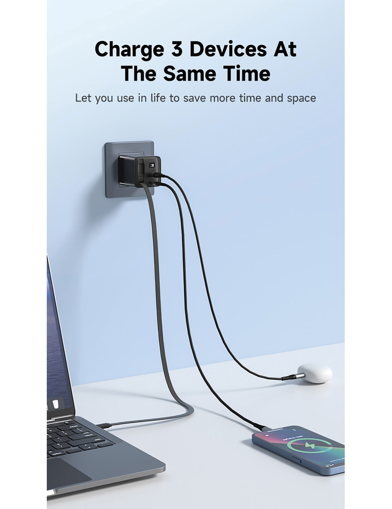 Chargeur 65W GaN avec câble Urban Vitamin Mendocino personnalisable