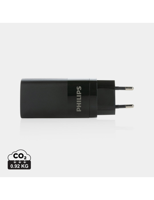 Chargeur mural USB 3 ports PD ultra-rapide Philips 65 W personnalisable
