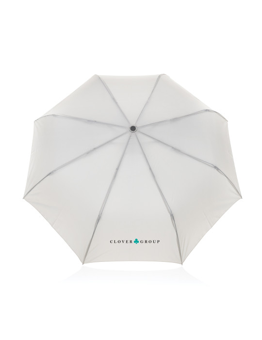 Mini parapluie Kaycey 21 pouces poignée acacia AWARE personnalisable