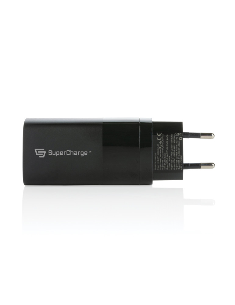 Chargeur mural USB 3 ports PD ultra-rapide Philips 65 W personnalisable