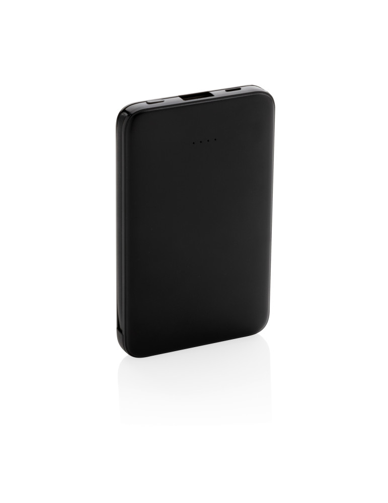 Batterie externe 5 000 mAh à câbles intégrés personnalisable