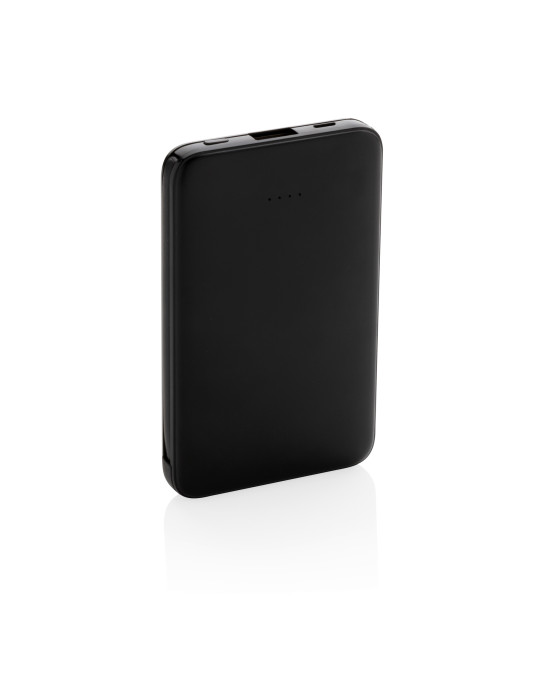 Batterie externe 5 000 mAh à câbles intégrés personnalisable