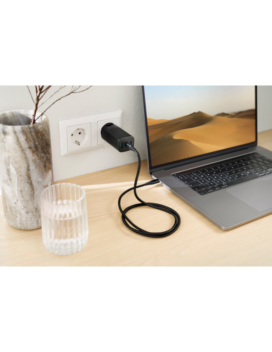 Chargeur mural USB 3 ports PD ultra-rapide Philips 65 W personnalisable