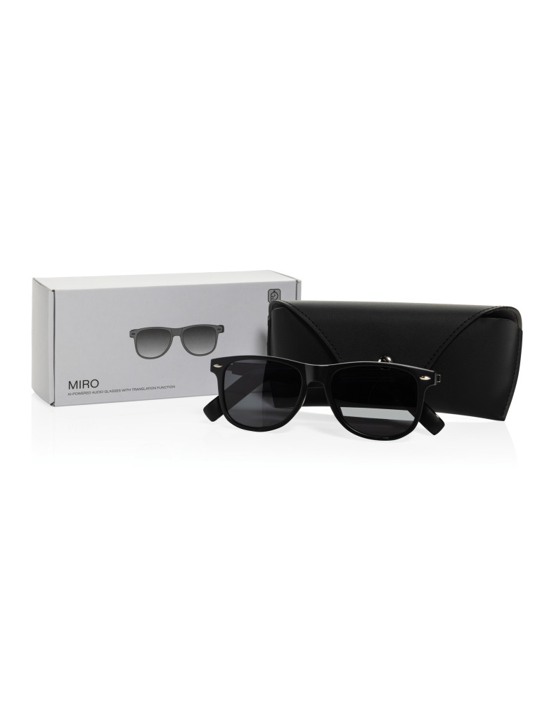 Lunettes audio dotées de l'IA avec fonction traduction Miro personnalisable