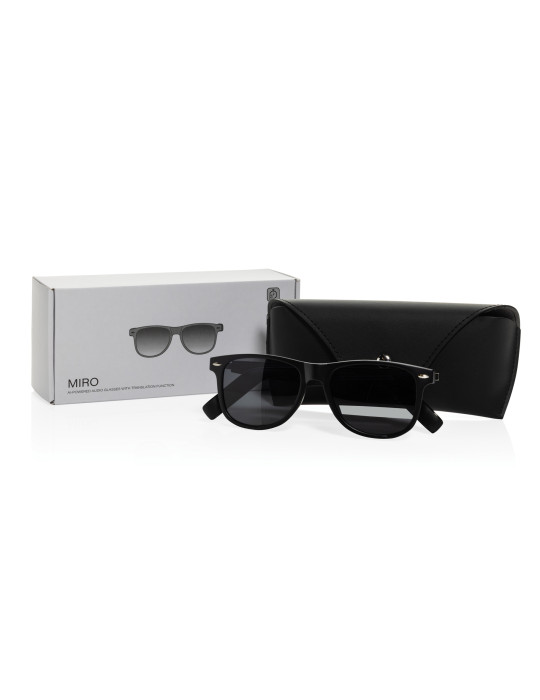 Lunettes audio dotées de l'IA avec fonction traduction Miro personnalisable