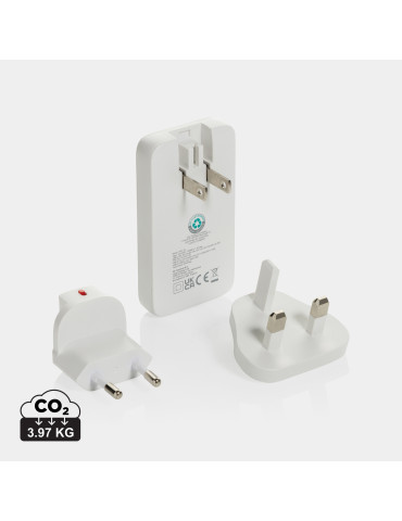 Chargeur plat 65W GAN avec connecteurs universels Fluxo RCS personnalisable